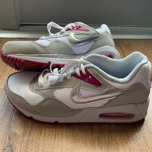 Size 7.5 US Pink/White/Silver Nike Air Max Shoes
